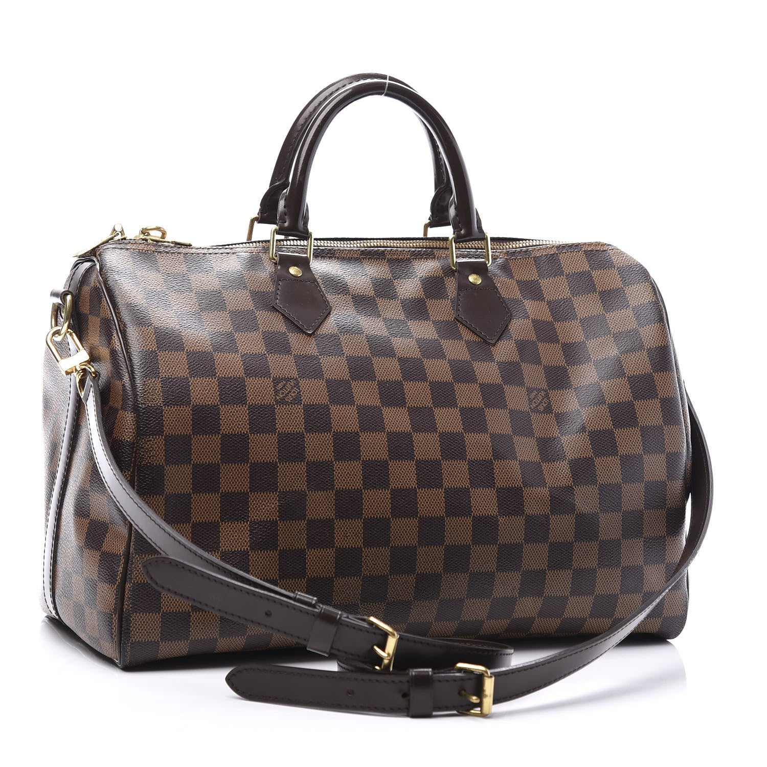 Louis Vuitton Damier Ebene Speedy Bandouliere 35 2 of 11