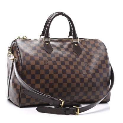 Louis Vuitton Damier Ebene Speedy Bandouliere 35 2 of 11