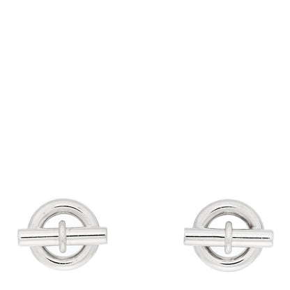 Hermes Sterling Silver Mini Chaine D'Ancre Earrings 1 of 5