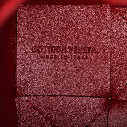 Bottega Veneta Nappa Maxi Intrecciato Mini Cassette Bucket Bag Dark Red 6 of 9