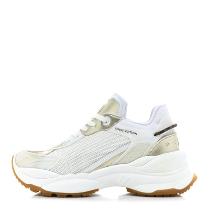Louis Vuitton Monogram Calfskin Run 55 Sneakers 40.5 White 1 of 9