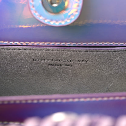 Stella McCartney Holographic Faux Leather Mini Falabella Silver 6 of 8