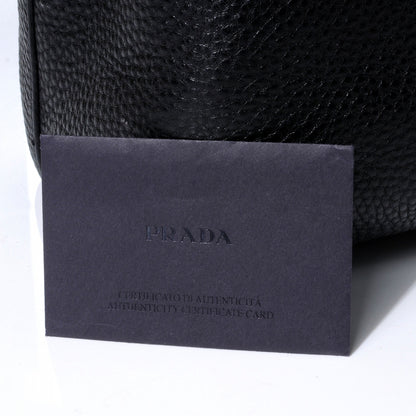 Prada Vitello Daino Tote Black 5 of 10
