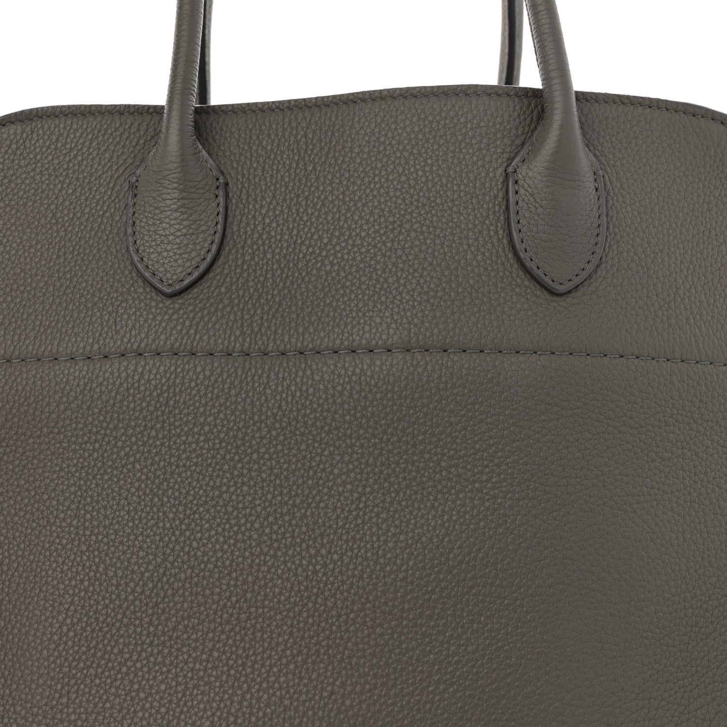 The Row Matte Grained Calfskin Soft Margaux 15 Grey 7 of 14