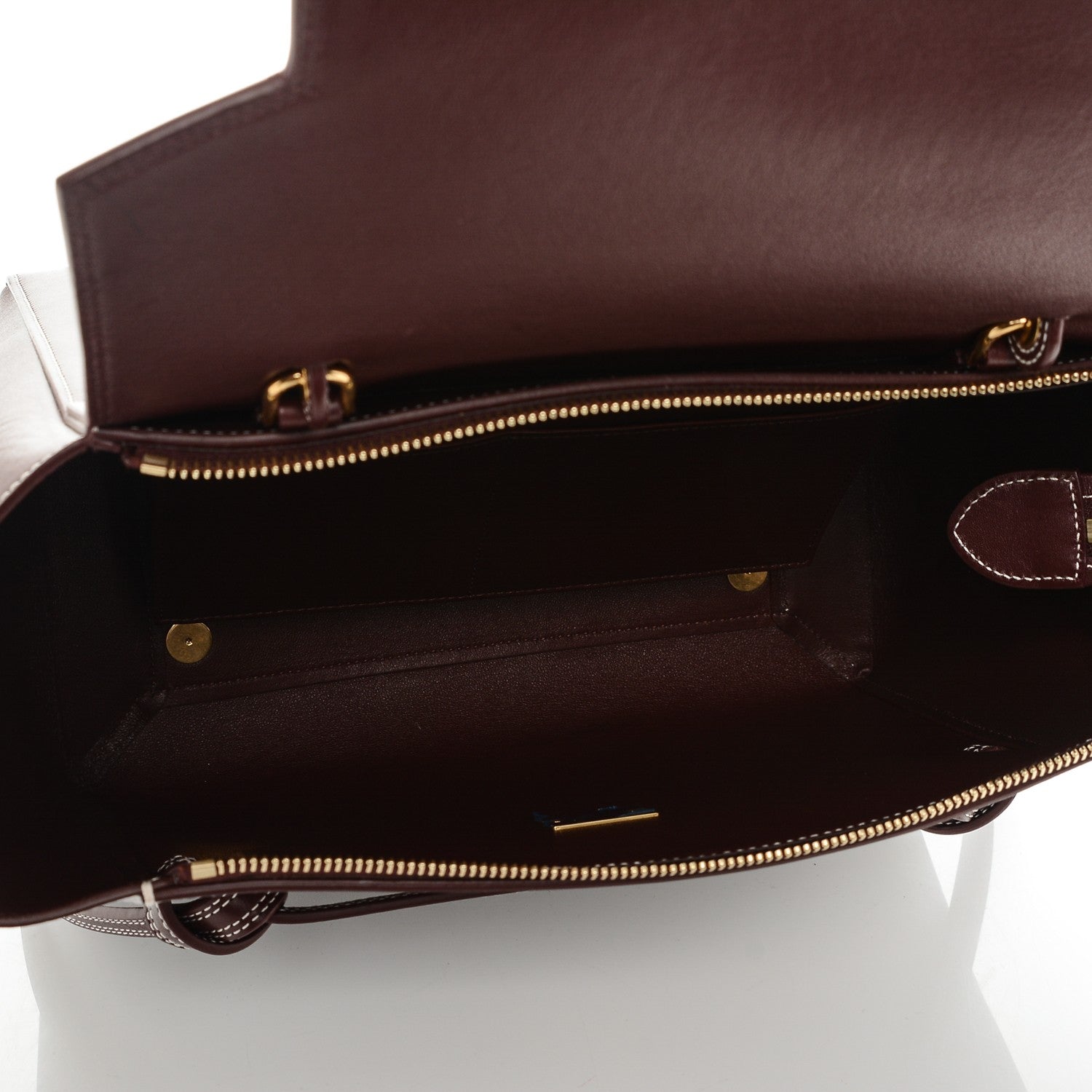 Celine Natural Calfskin Mini Belt Bag Burgundy 5 of 7