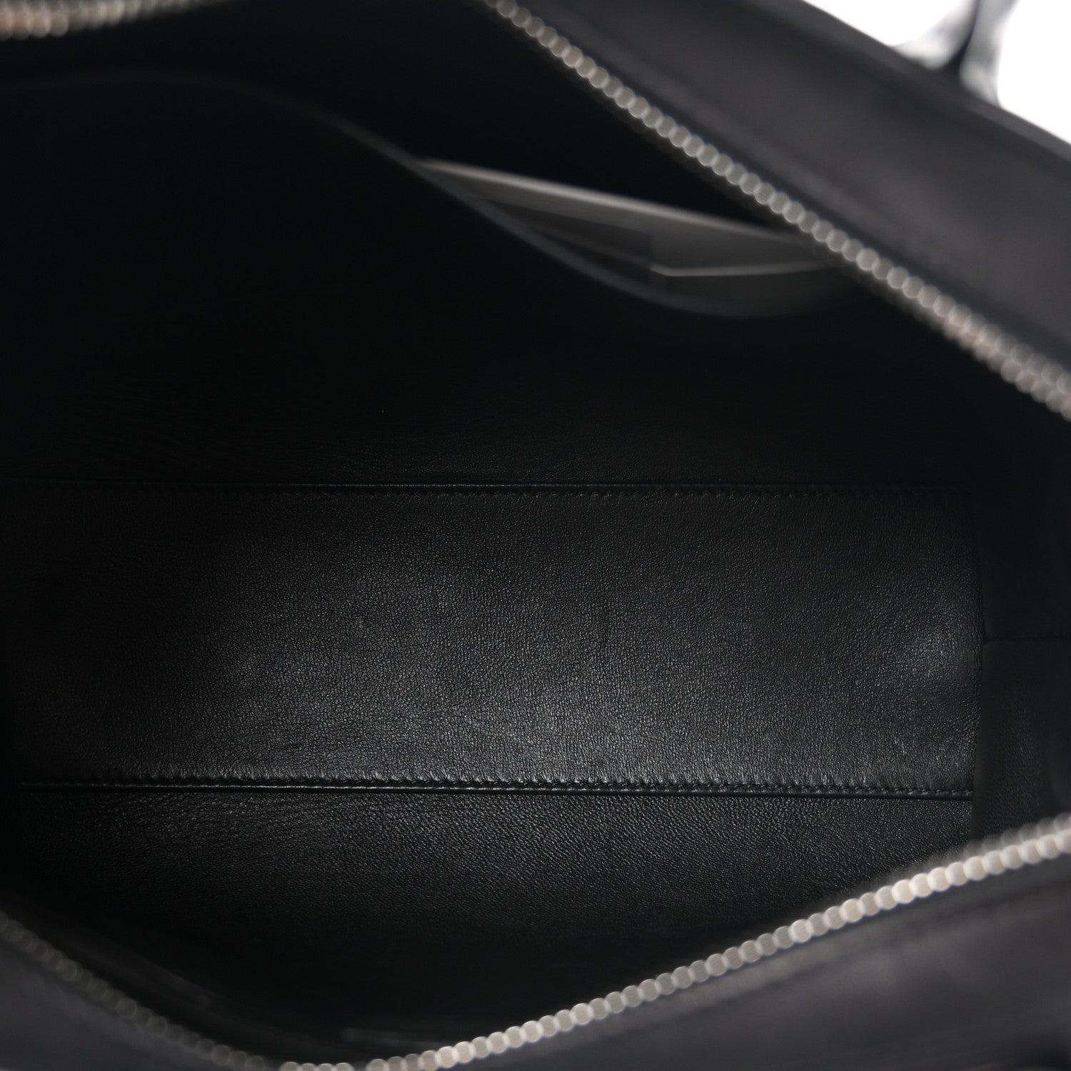 The Row Polished Saddle Calfskin Agnes 12 Black 5 of 9