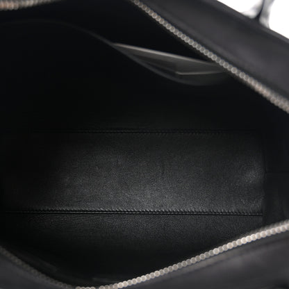 The Row Polished Saddle Calfskin Agnes 12 Black 5 of 9
