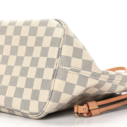 Louis Vuitton Damier Azur Neo Neverfull MM Rose Ballerine 9 of 9