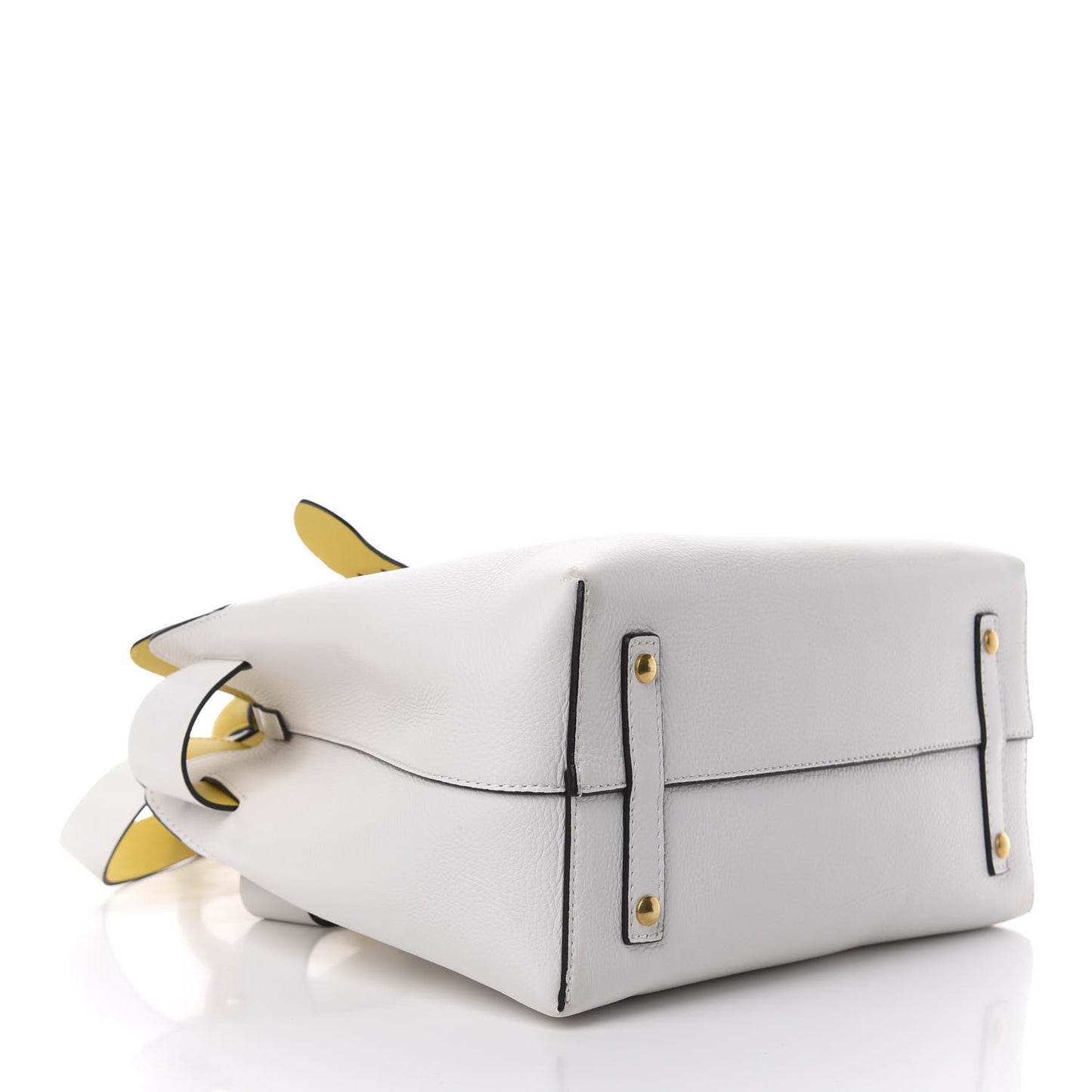 Soft Grain Calfskin Medium Belt Bag Chalk White