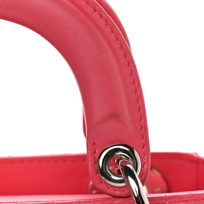 Christian Dior Lambskin Cannage Mini Lady Dior Pink 10 of 13