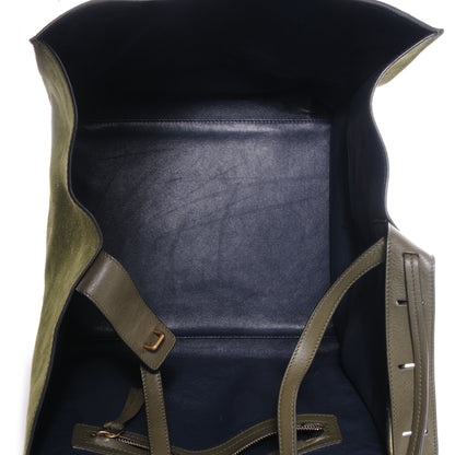 Celine Suede Medium Phantom Luggage Olive 5 of 10