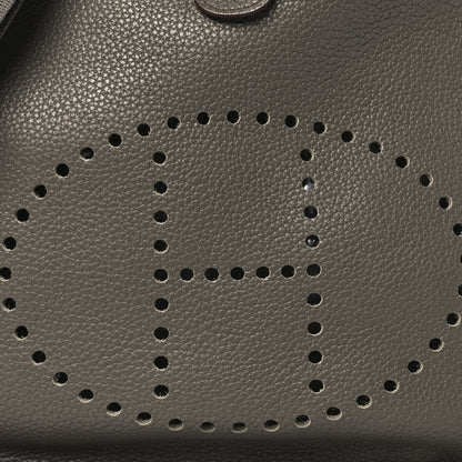 Hermes Taurillon Clemence Evelyne III GM Etain 8 of 10