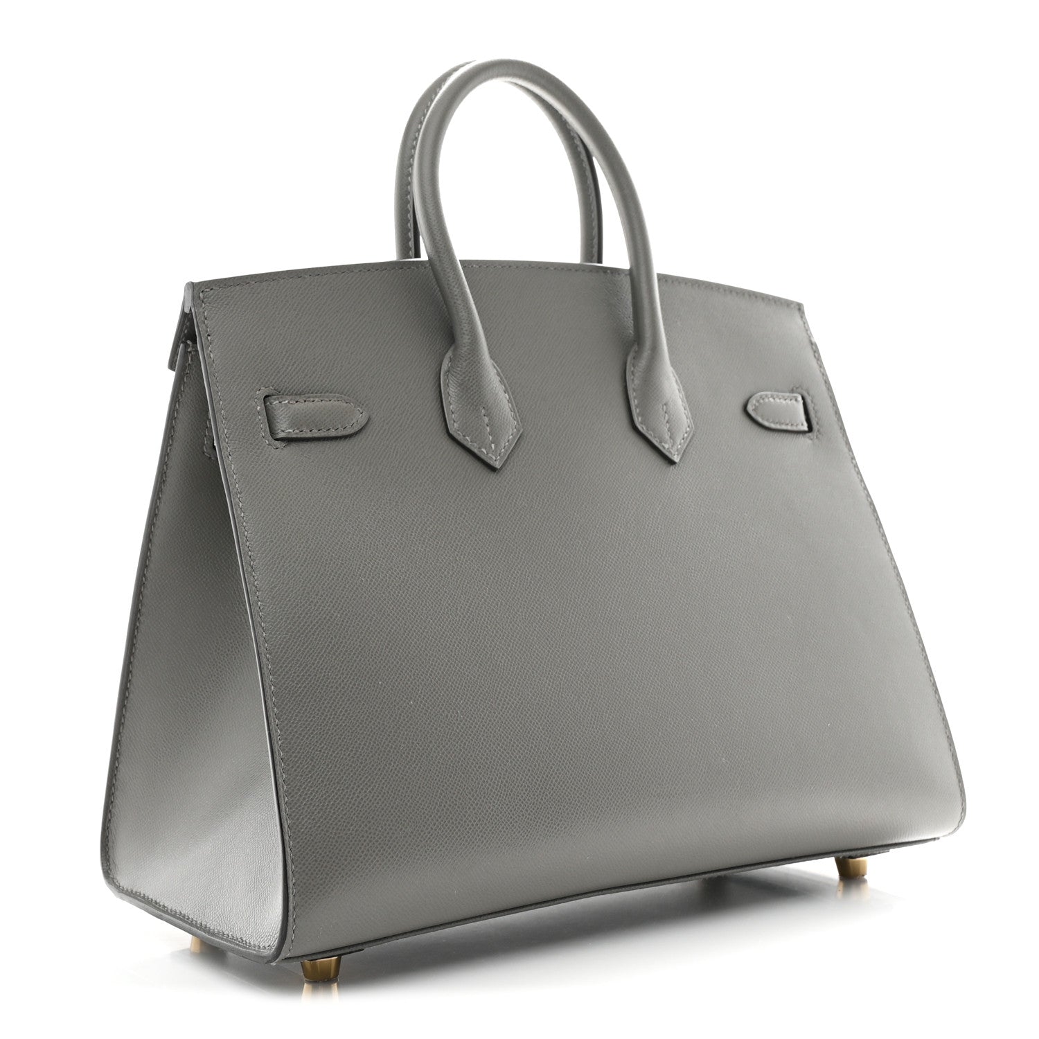 Hermes Madame Calfskin Birkin Sellier 25 Gris Meyer 3 of 11