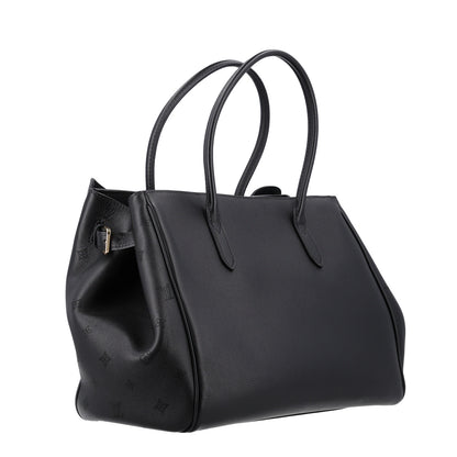 Louis Vuitton Calfskin Vendome MM Black 3 of 9