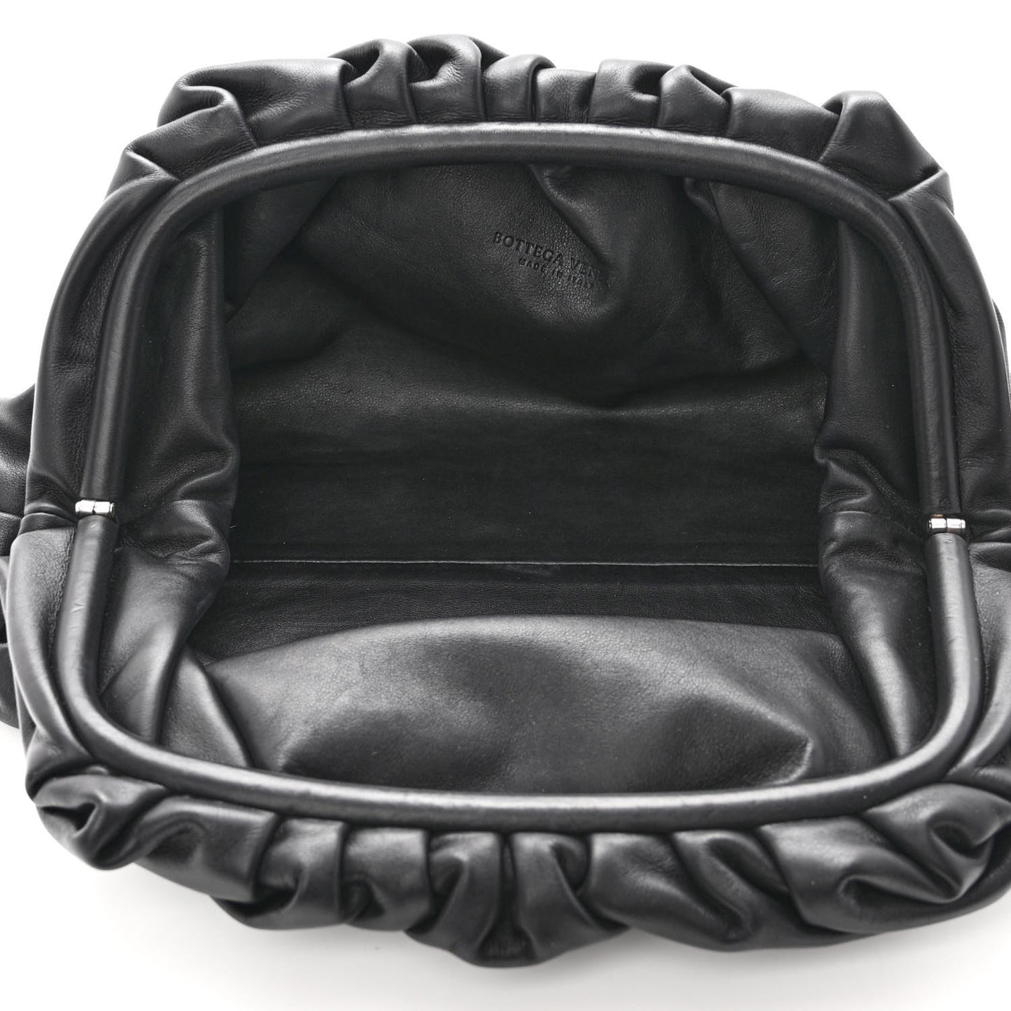 Smooth Butter Calf The Pouch Oversized Clutch Black