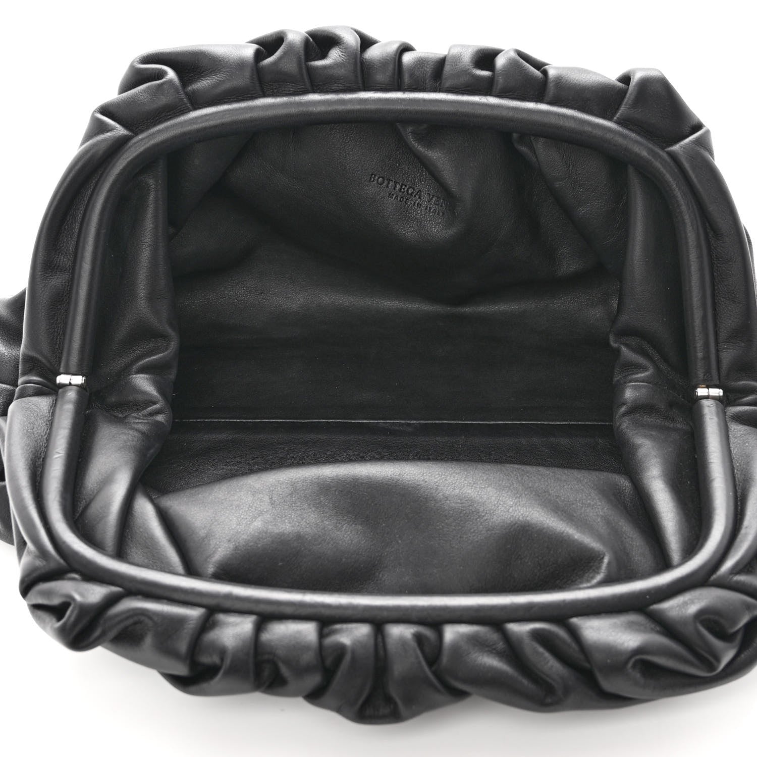 Bottega Veneta Smooth Butter Calf The Pouch Oversized Clutch Black 5 of 9