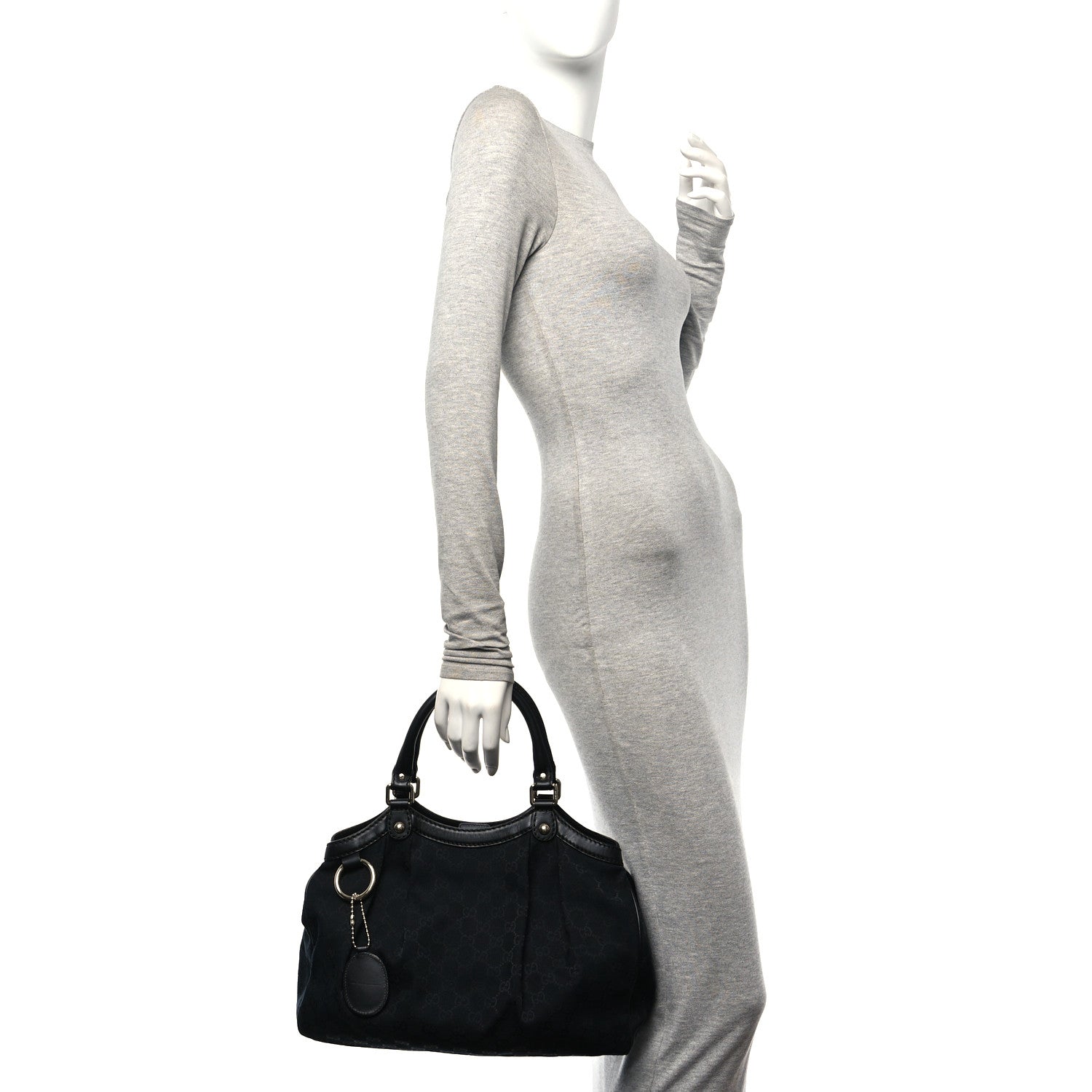 Gucci Monogram Medium Sukey Black 2 of 12
