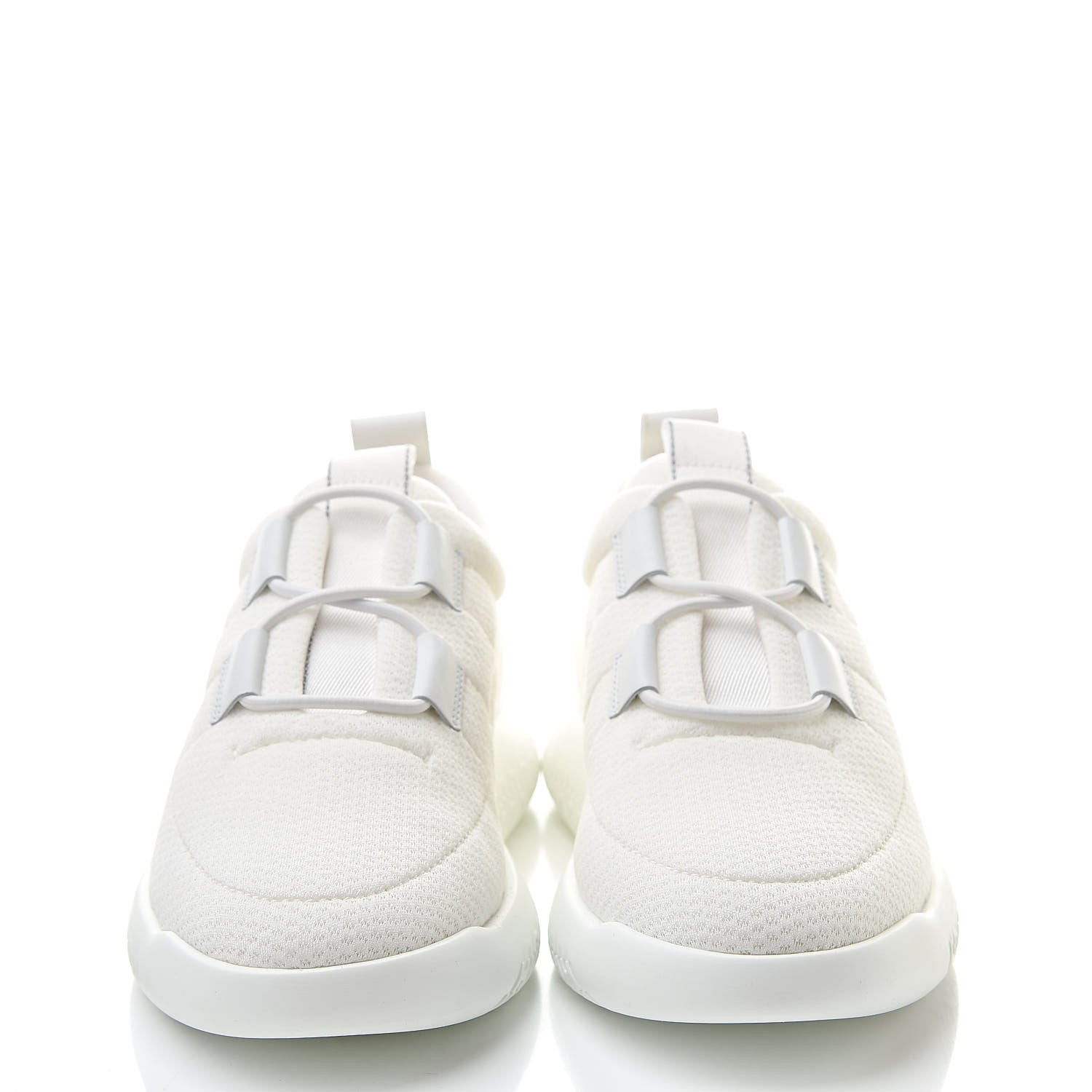 Hermes Mesh Technical Canvas Womens Team Sneakers 39 White 2 of 8