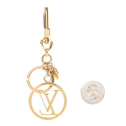 Louis Vuitton LV Circle Bag Charm Key Holder Gold 2 of 5