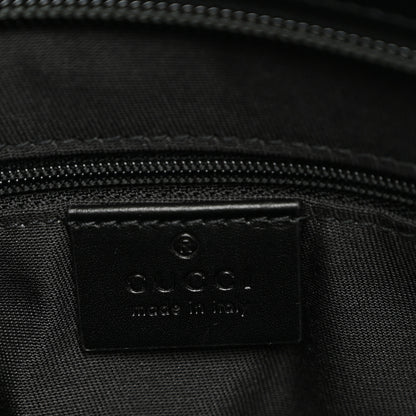 Gucci GG Monogram Web Flat Messenger Bag Black 5 of 9