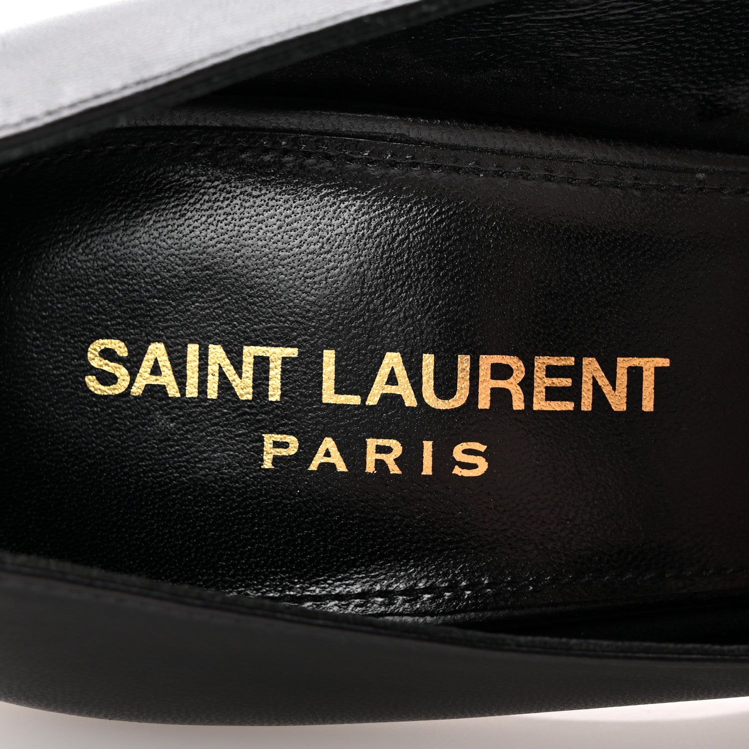 Saint Laurent Calfskin Opyum 110 Pumps 38 Black 8 of 13