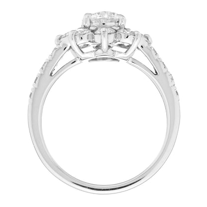 Parker & West by FASHIONPHILE Platinum Diamond 1.48ctw Flower Ring 49 5 5 of 10
