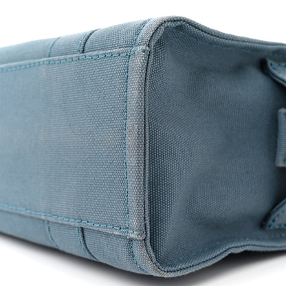 Marc Jacobs Cotton Canvas Mini The Tote Bag Blue Shadow 10 of 11