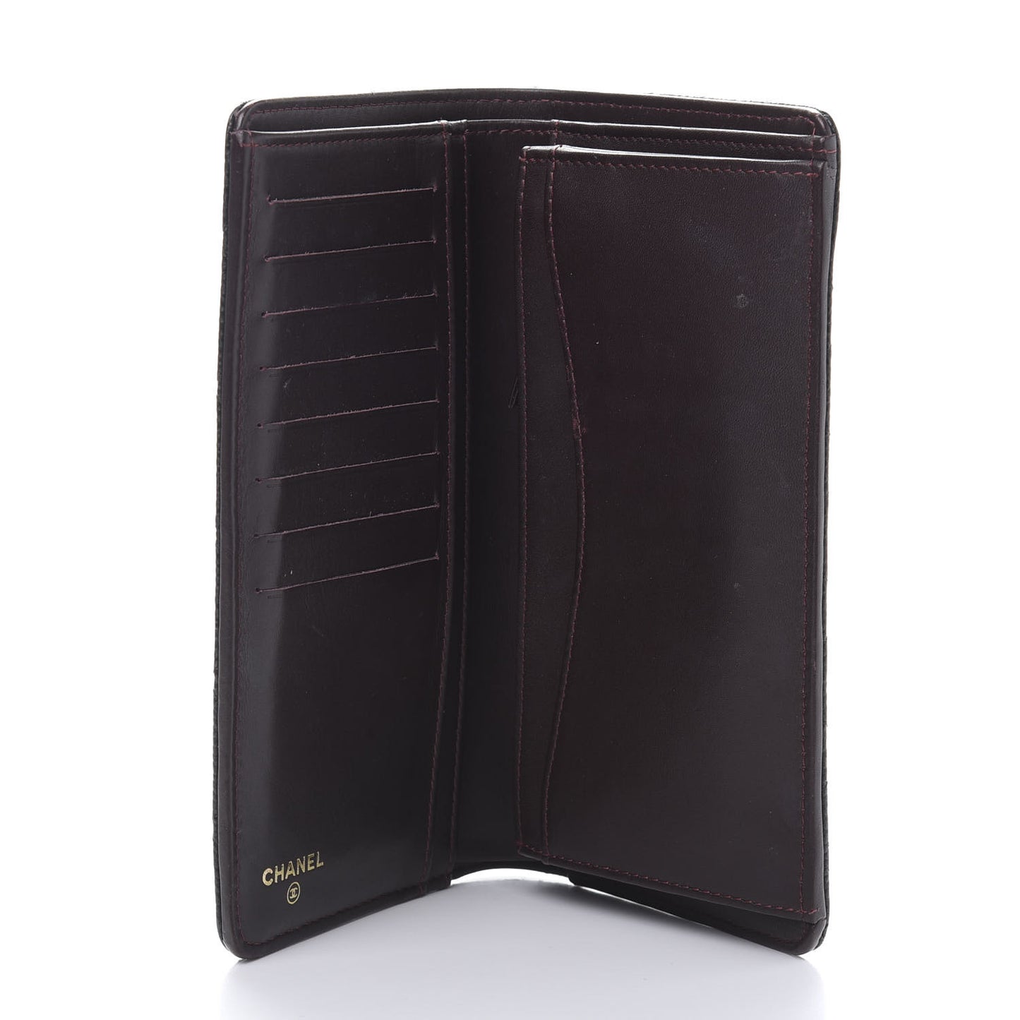 Caviar Quilted Yen Wallet Black