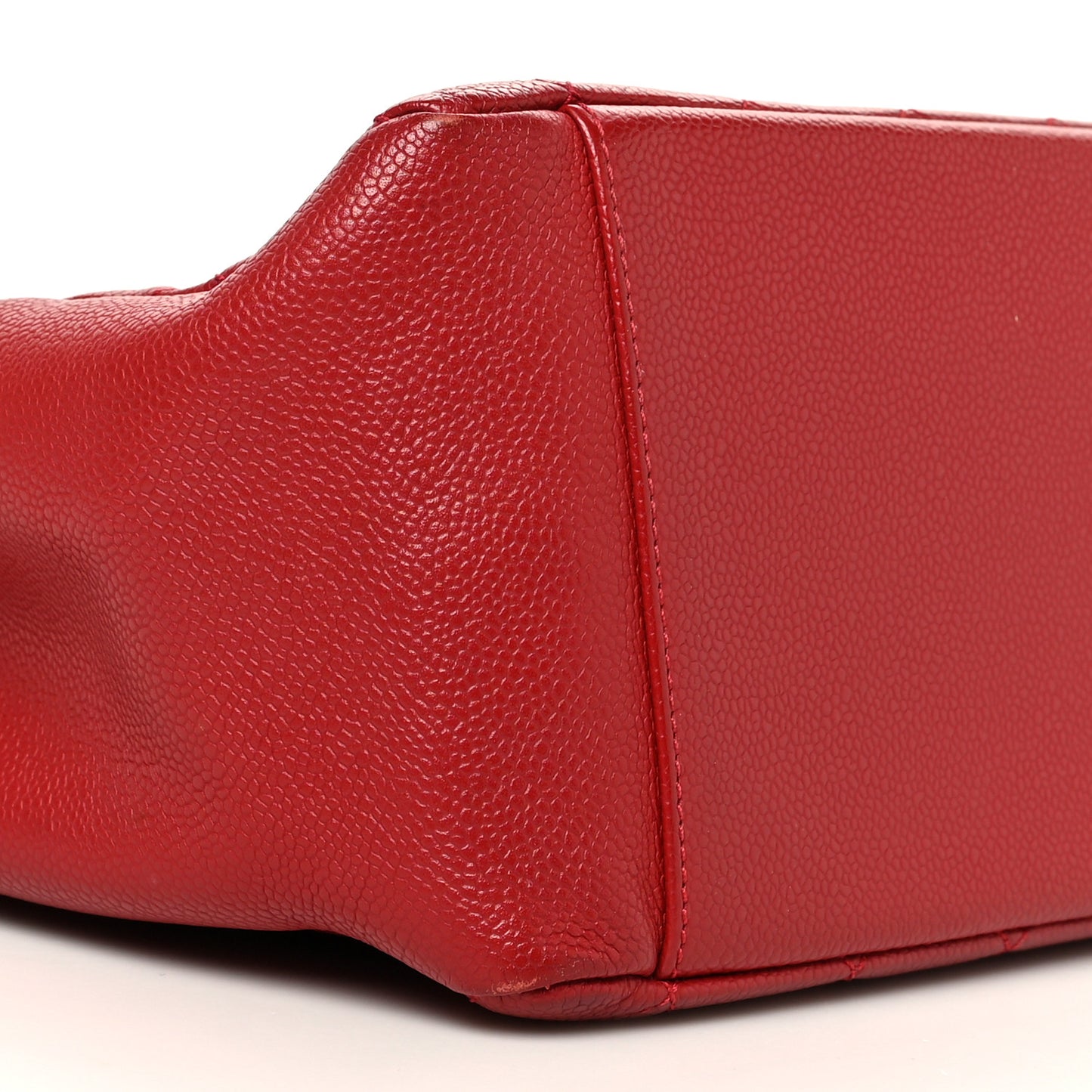 Caviar Quilted Grand Shopping Tote GST Red