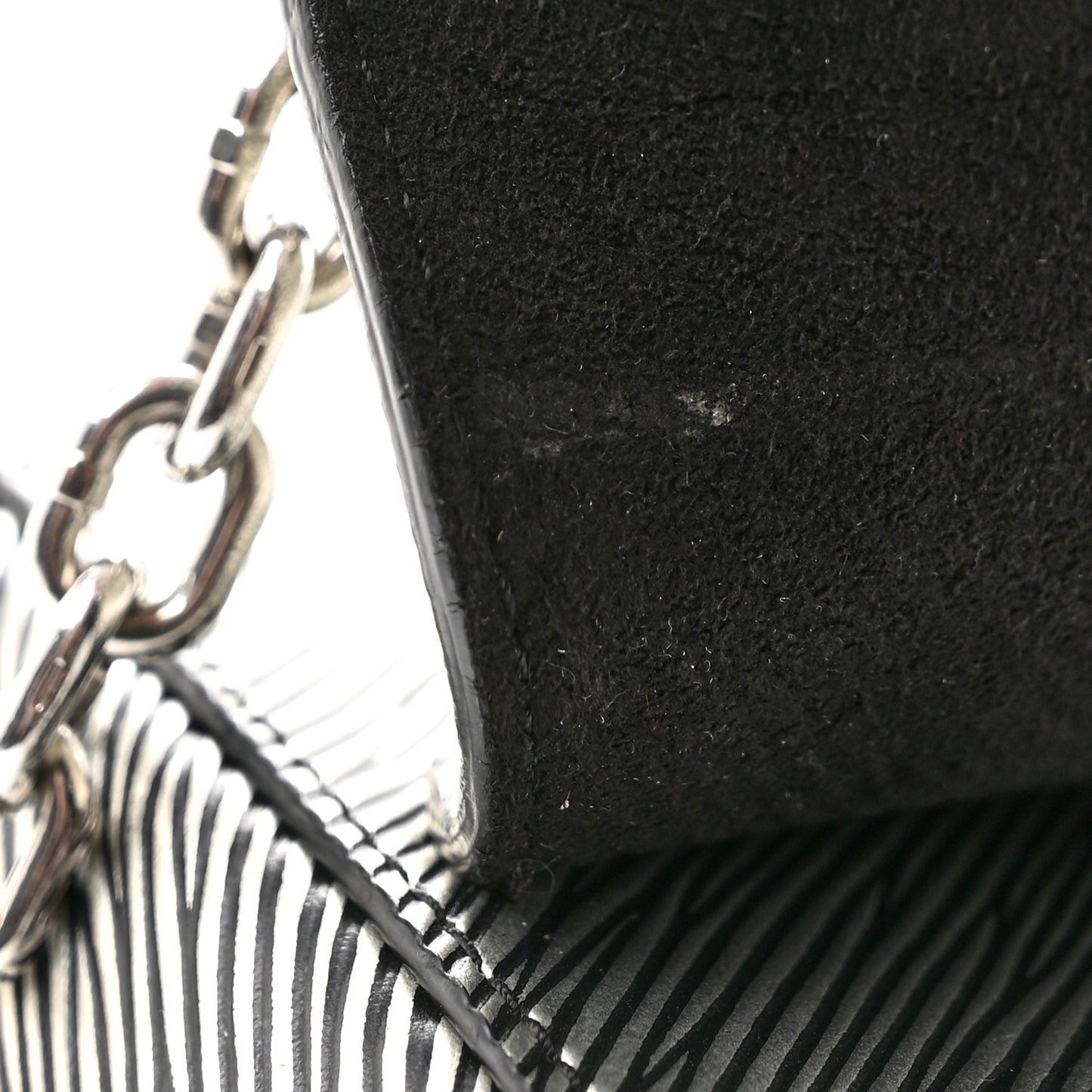 Epi Twist Shoulder Bag MM Argent