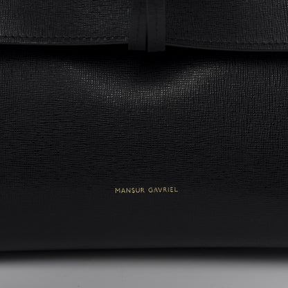 Mansur Gavriel Saffiano Mini Lady Bag Black Flamma 7 of 8
