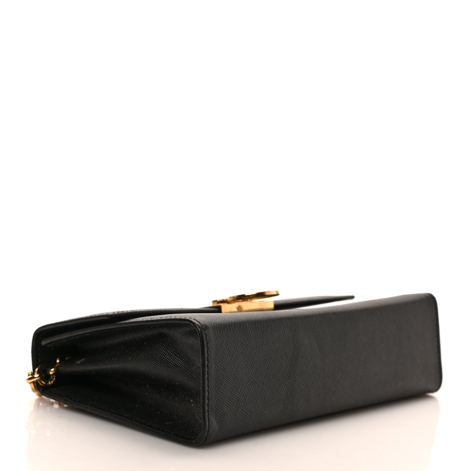 Salvatore Ferragamo Calfskin Gancini Chain Crossbody Black 4 of 8