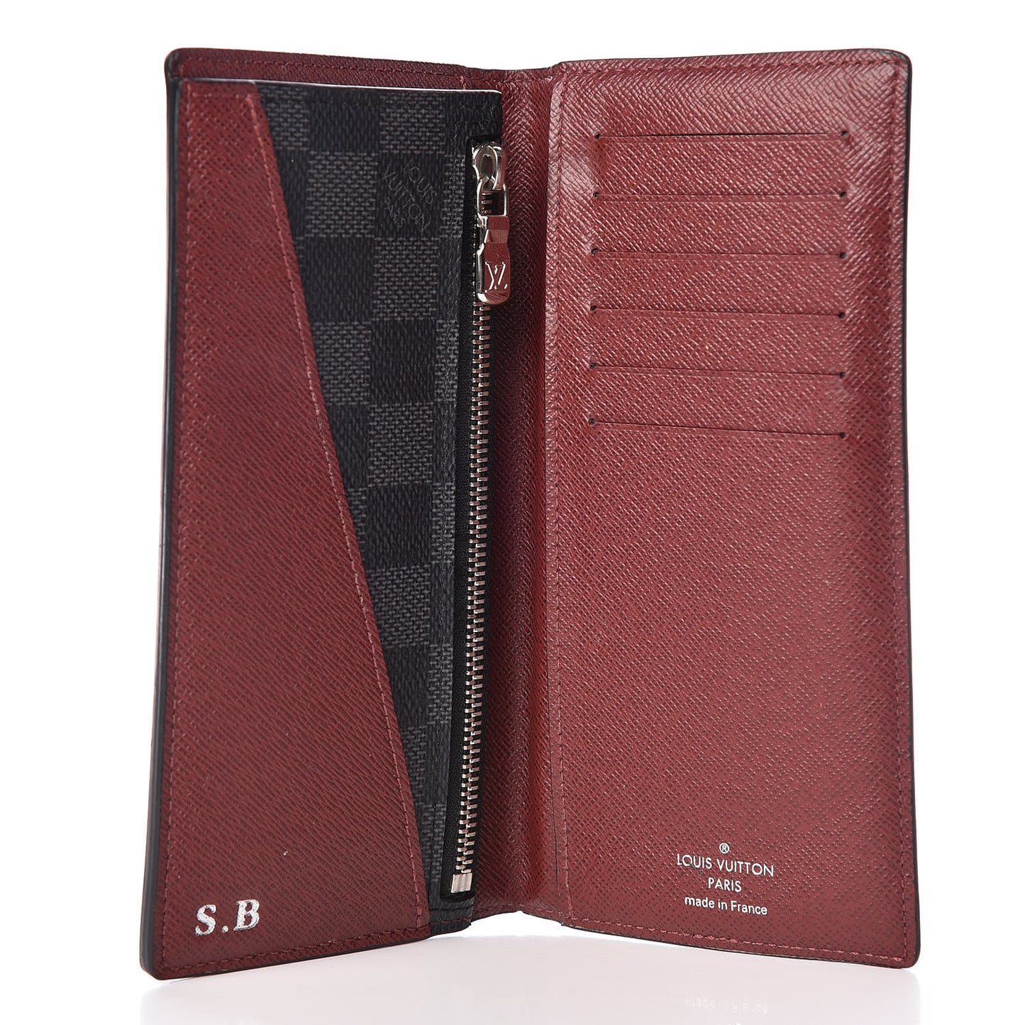 Damier Graphite Alexandre Wallet Bordeaux