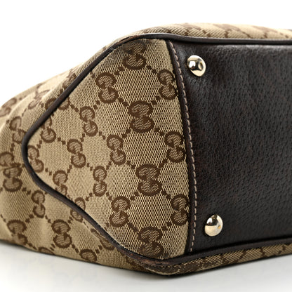 Gucci Monogram Web Tote Brown 9 of 17