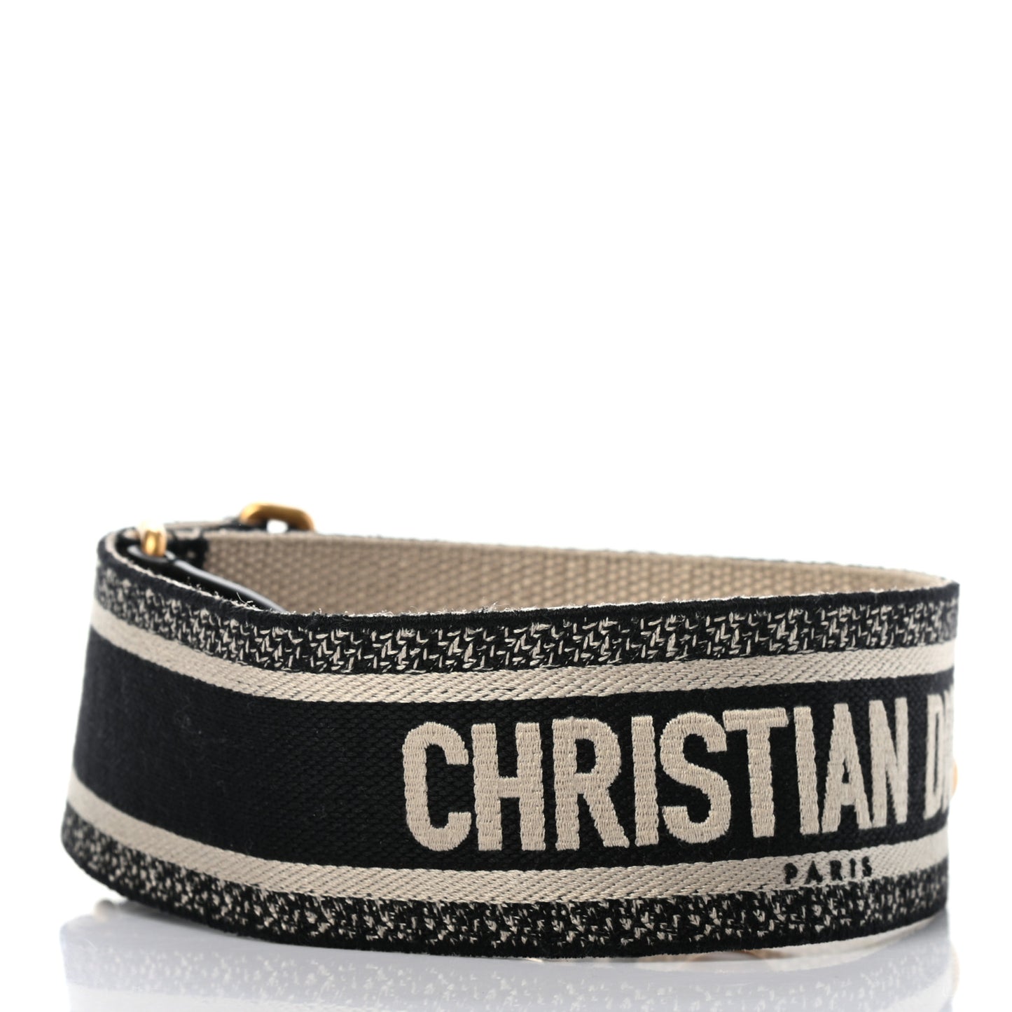 Canvas Embroidered Shoulder Strap Blue