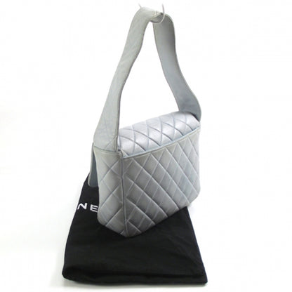 Chanel Lambskin Quilted Flap Shoulder Bag Blue 3 of 12