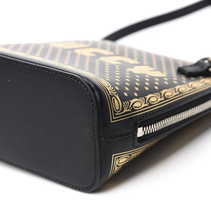 Gucci X SEGA Calfskin GUCCY Stars Mini Dome Shoulder Bag Black Gold 7 of 10