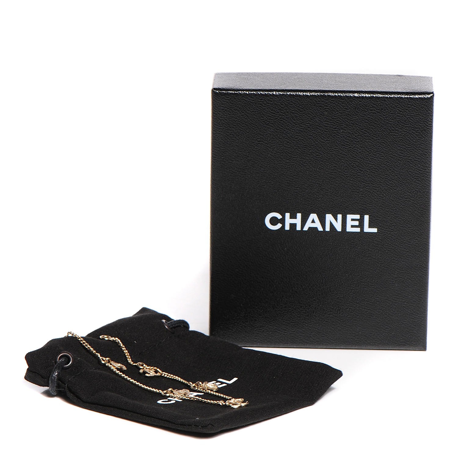 Chanel CC Logo Charm Bracelet Gold 4 of 4