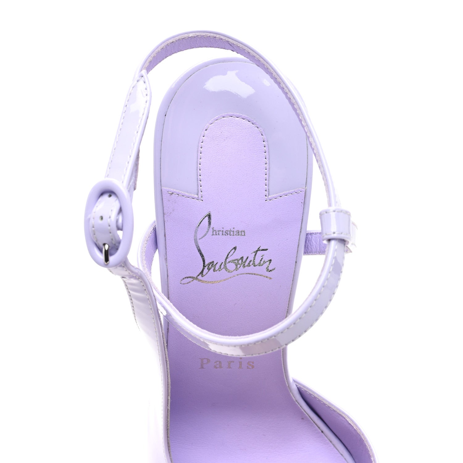 Christian Louboutin Patent So Jenlove 150 Pumps 39.5 Lilac Smoke 7 of 7
