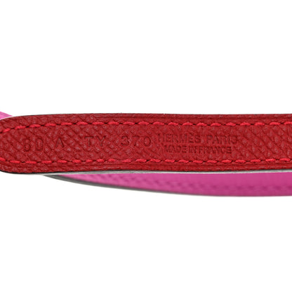 Hermes Swift Epsom 13mm Belt Strap 80 32 Magnolia Rouge Casaque 7 of 7