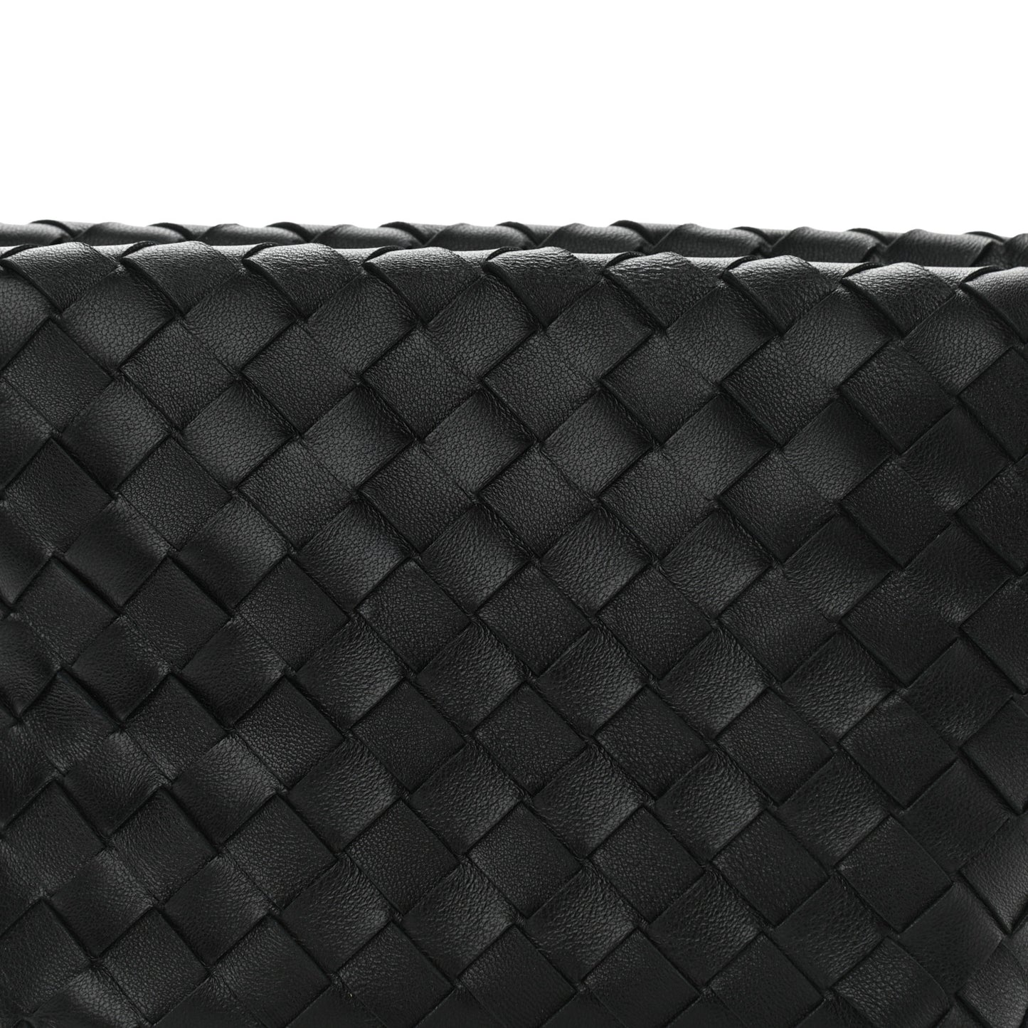 Nappa Intrecciato Tie Shoulder Bag Black