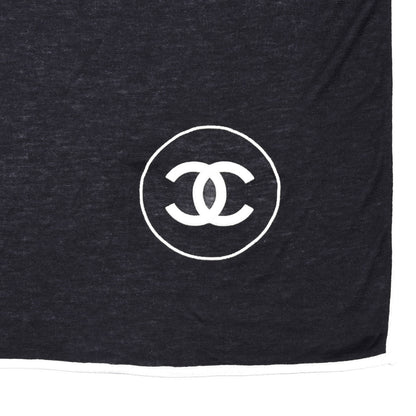 Chanel Cashmere Silk CC Scarf Black 2 of 3
