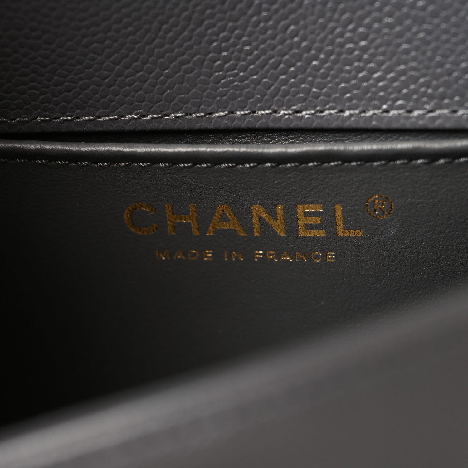 Chanel Caviar Quilted Small Boy Messenger Bag Dark Grey 6 of 10