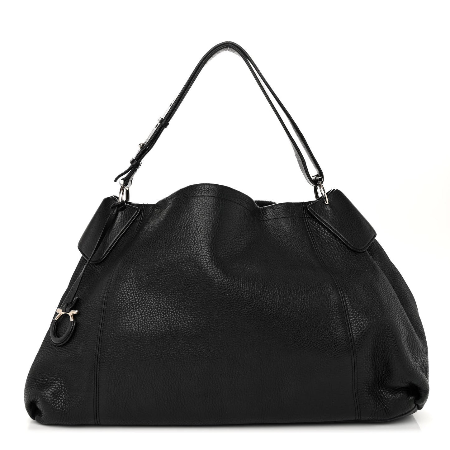 Calfskin Hobo Black