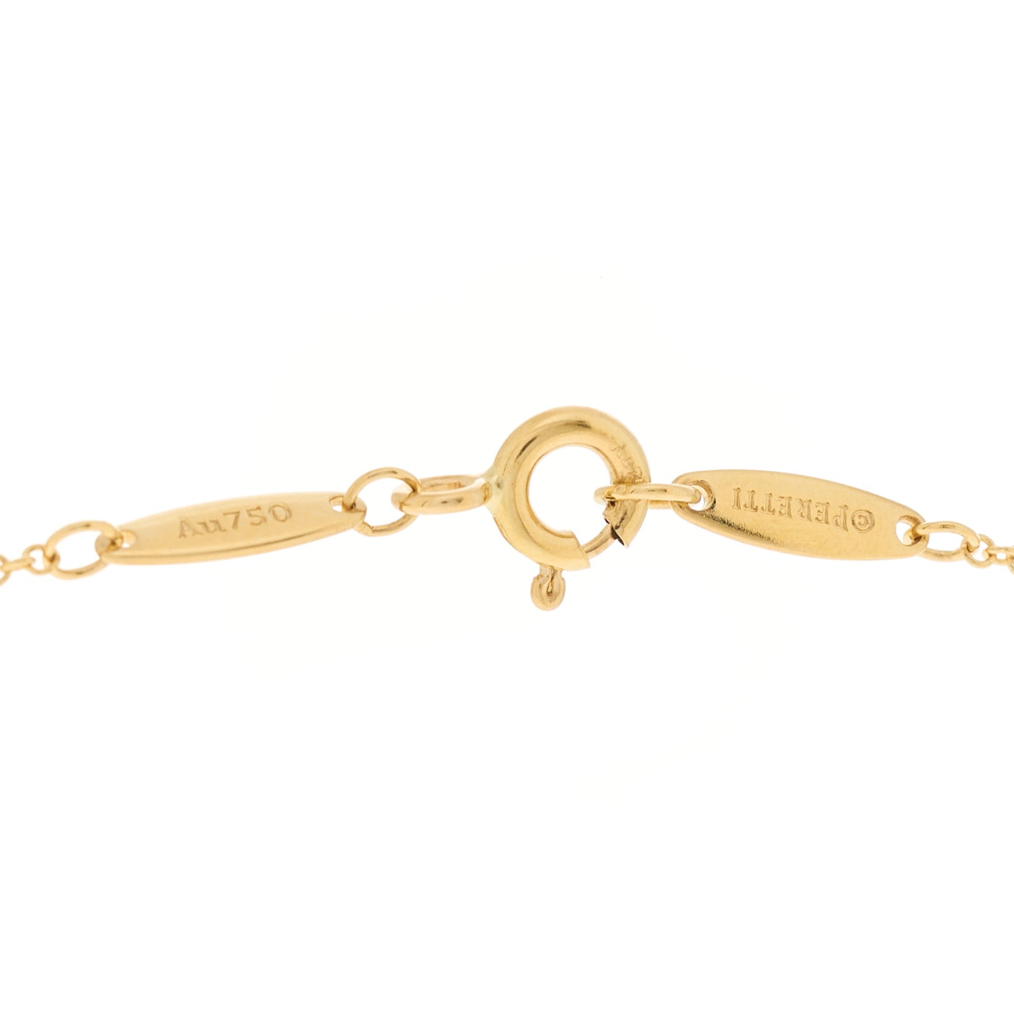 18K Yellow Gold Elsa Peretti Diamonds by the Yard 3 Station Necklace