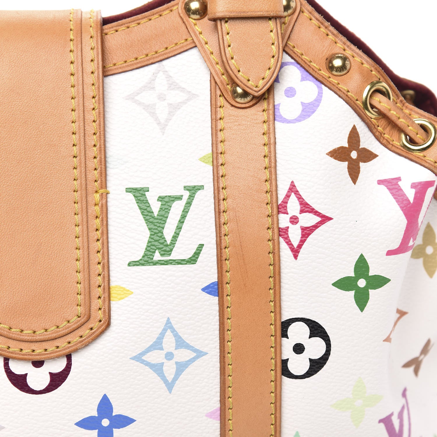 Louis Vuitton Monogram Multicolor Theda GM White 11 of 12