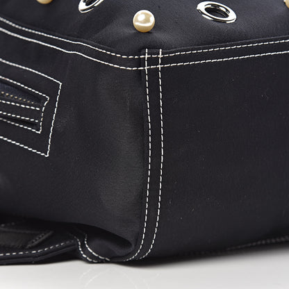 3.1 Phillip Lim 3.1 Satin Faux Pearl Eyelet Go Go Backpack Phantom Blue 9 of 10