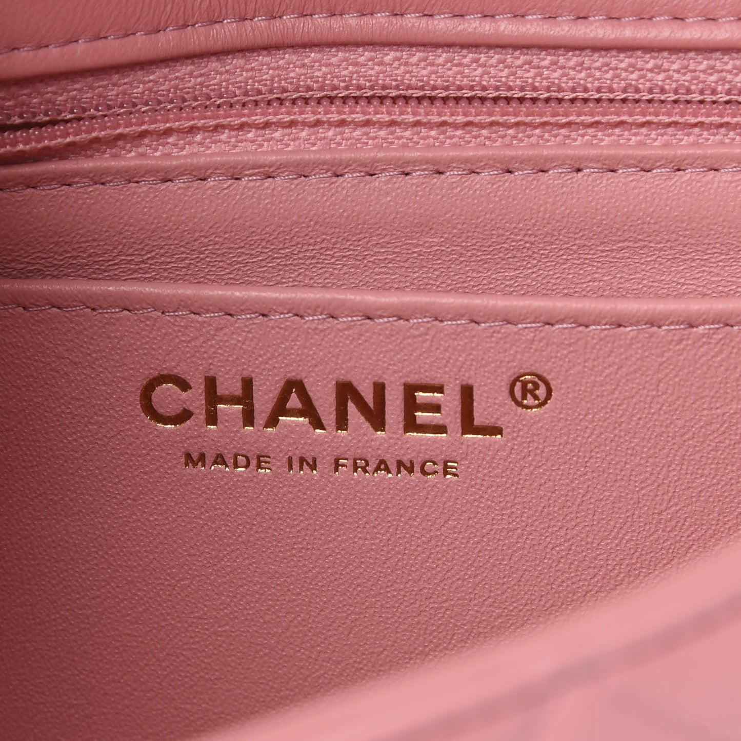Lambskin Quilted Mini Rectangular Flap Pink
