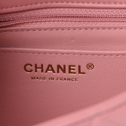Chanel Lambskin Quilted Mini Rectangular Flap Pink 6 of 12