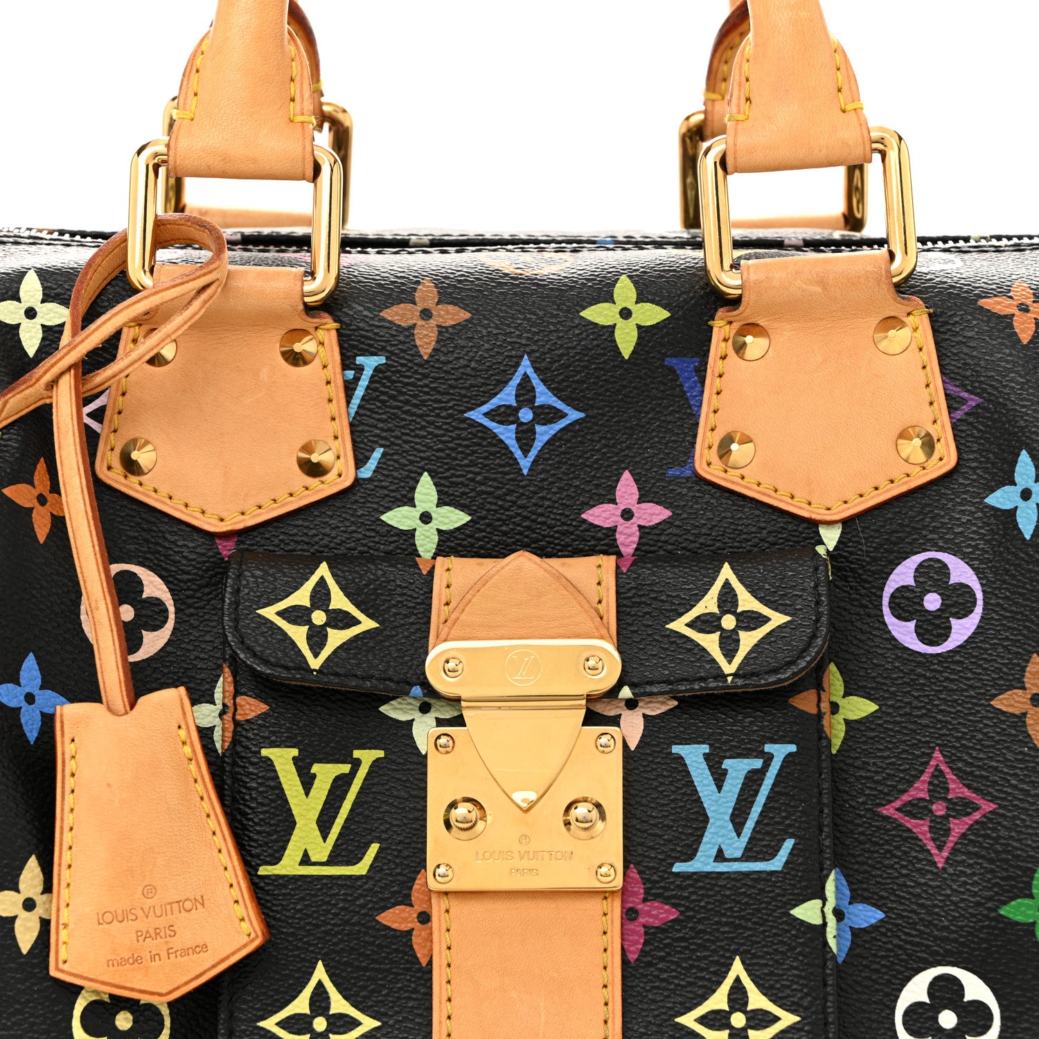 Louis Vuitton Monogram Multicolor Speedy 30 Black 8 of 15